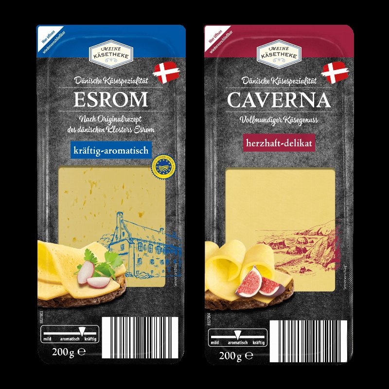 Queijo Dinamarquês Em Fatias Sortido