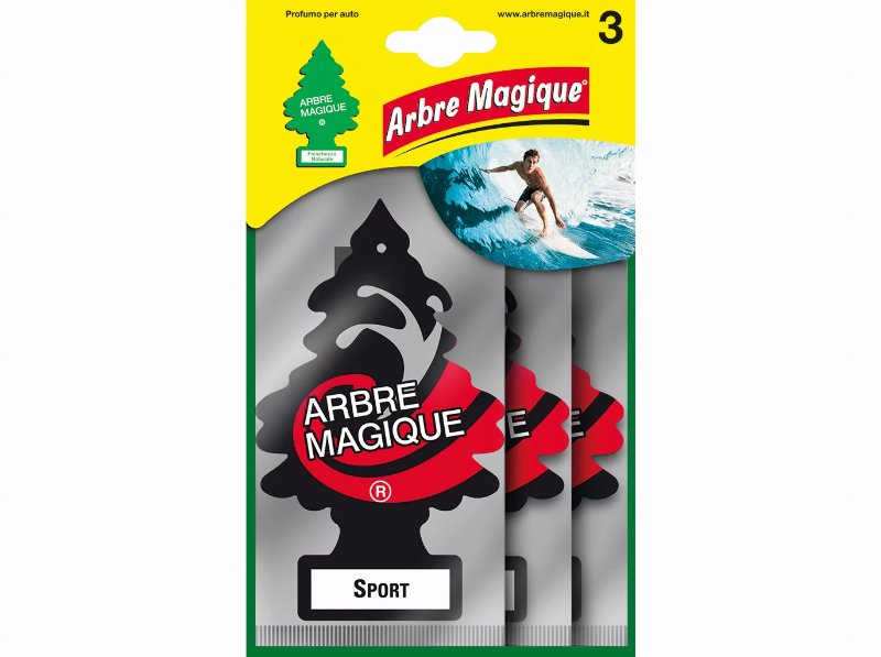 Ambientador Arbre Magique Arbre Magique Sport Pack 3X15 g