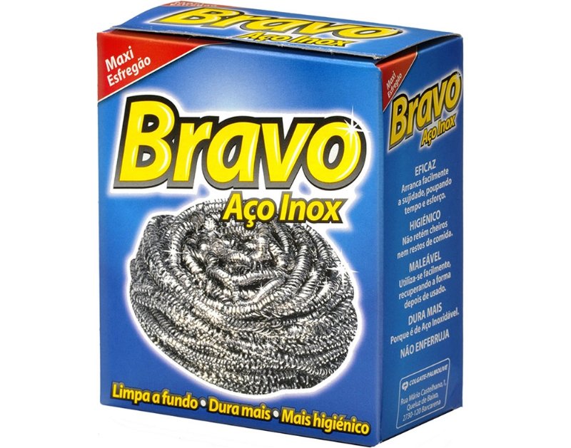 Esfregão Inox Bravo 1Un