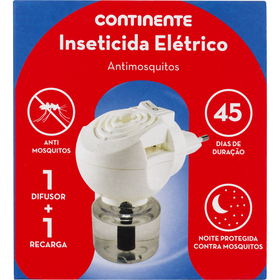Inseticida Elétrico Melgas E Mosquitos + Recarga Continente