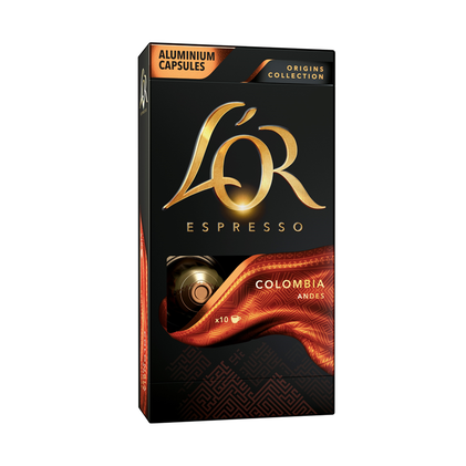 Cápsulas De Café Nespresso Colombia L'or 10Un