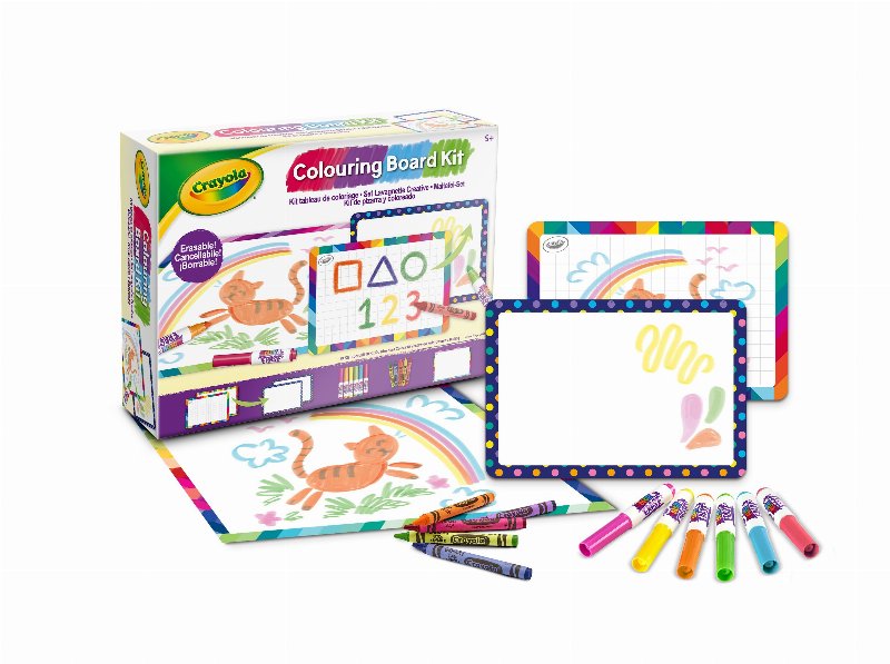 Conjunto De Colorir Com Tabuleiro Crayola