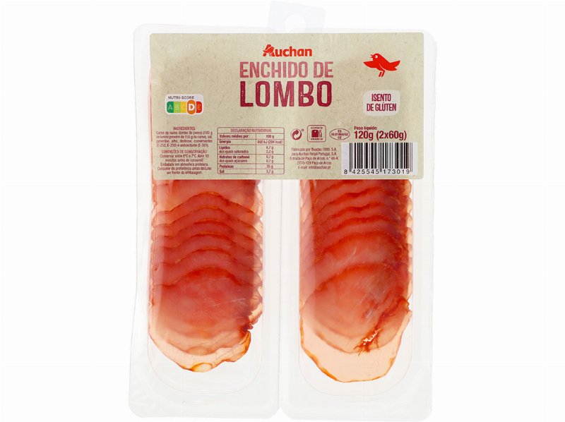 Lombo De Porco Auchan Fatias 120 g