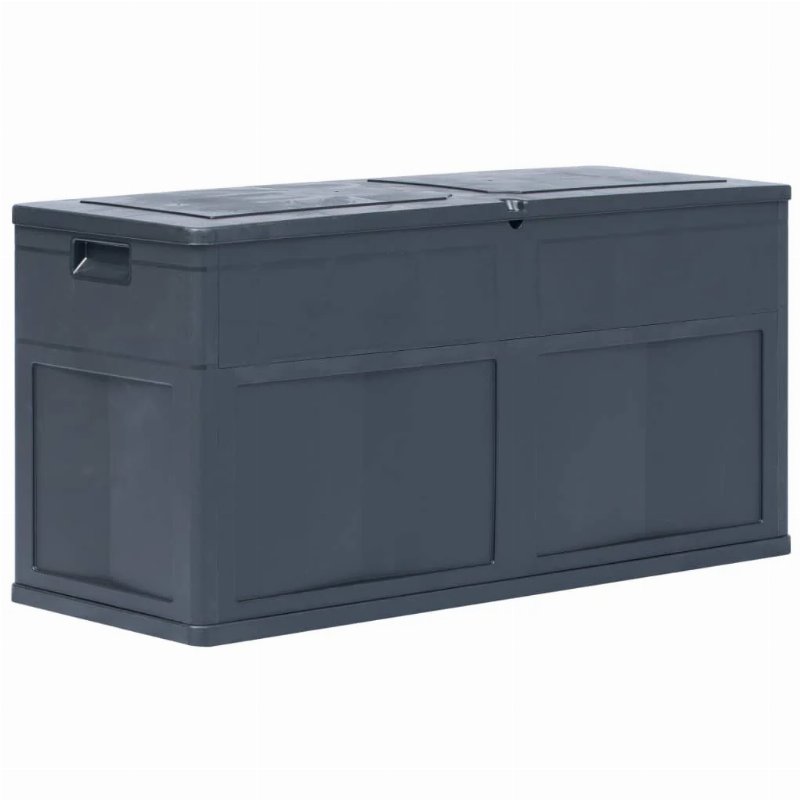 Hkh Caixa De Arrumação Para Jardim 320 l - Preto