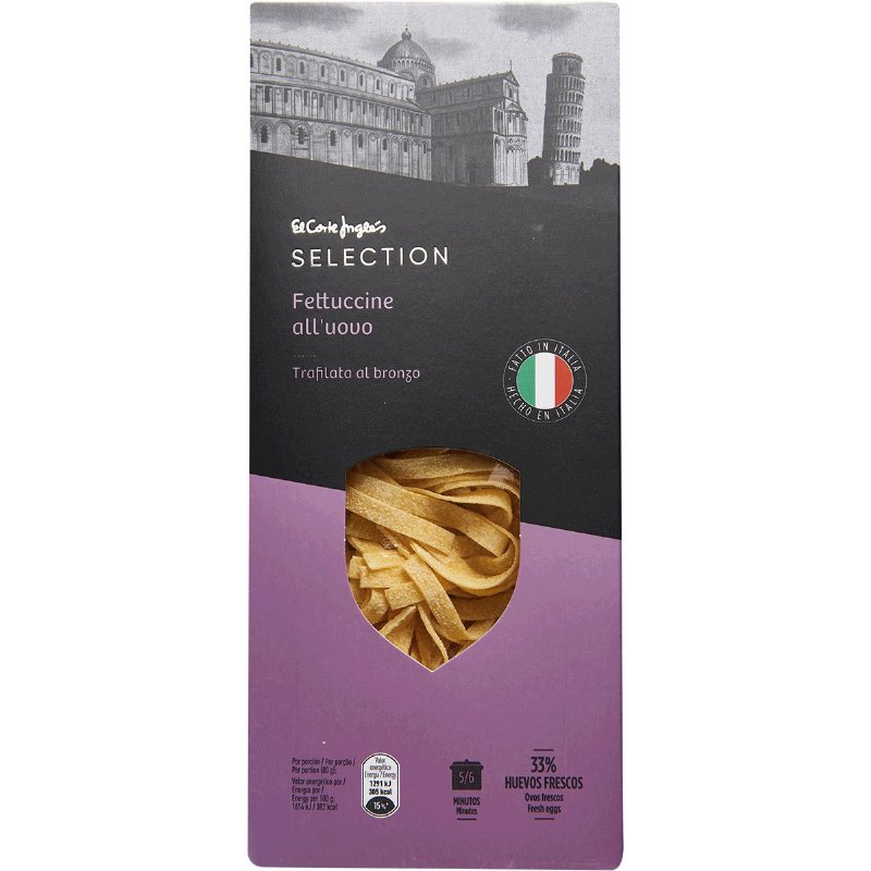 Massa Fettuccini De Sêmola De Trigo Duro Com Ovo 250 g