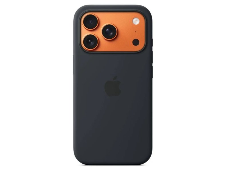 Capa De Silicone Apple Magsafe Para17 Pro Preto
