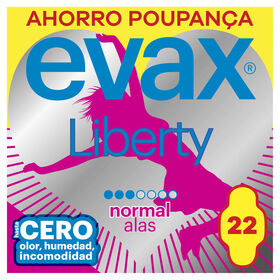 Pensos Higiénicos Liberty Normal Com Abas Evax 22 Un
