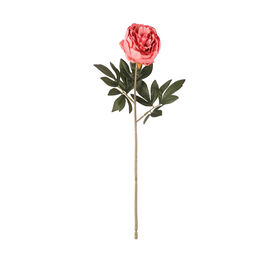Haste Artificial Peônia Rosa Kasa