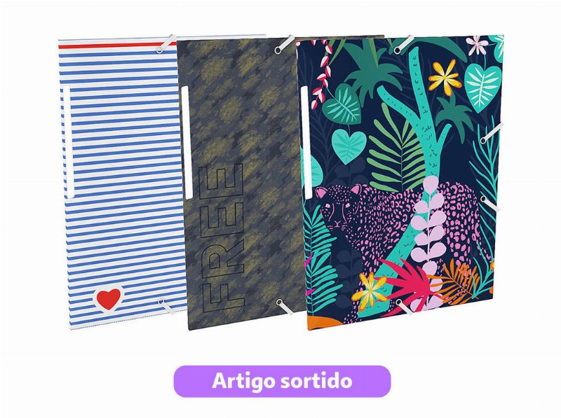 Capa Com Elástico Auchan Em Cartão Modelos Sortidos