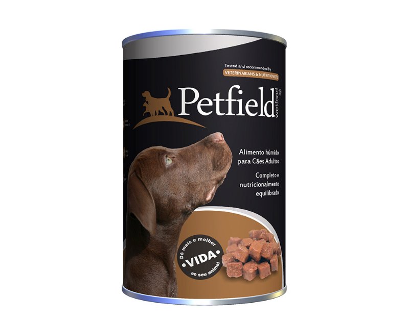 Comida Húmida Para Cão Petfield Com Carne De Vaca 1250 g