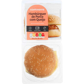 Hambúrguer De Porco Com Queijo Continente 250 gr (2 Un)
