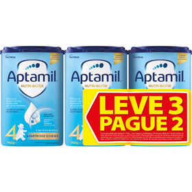 Leite Em Pó Júnior 4 +12M Aptamil 750 gr (Leve 3 Pague 2)