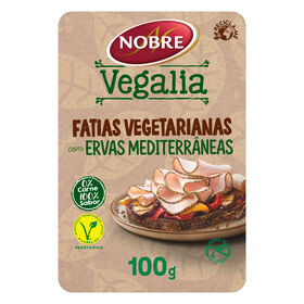 Fatias Vegetarianas Com Ervas Mediterrâneas Nobre Vegalia 100 gr