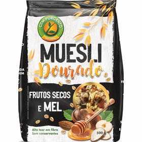 Muesli Frutos Secos E Mel Cem Porcento 500 gr