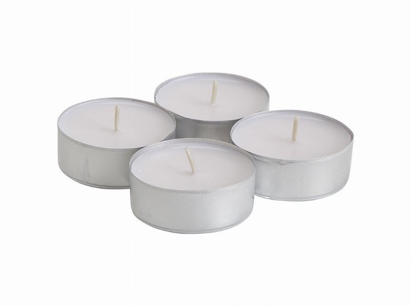 Tealights Polegar Pouce Branco 5.8X1Cm Pack 4 Unidades
