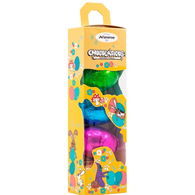 Caixa Com 4 Ovos De Chocolate 80 g