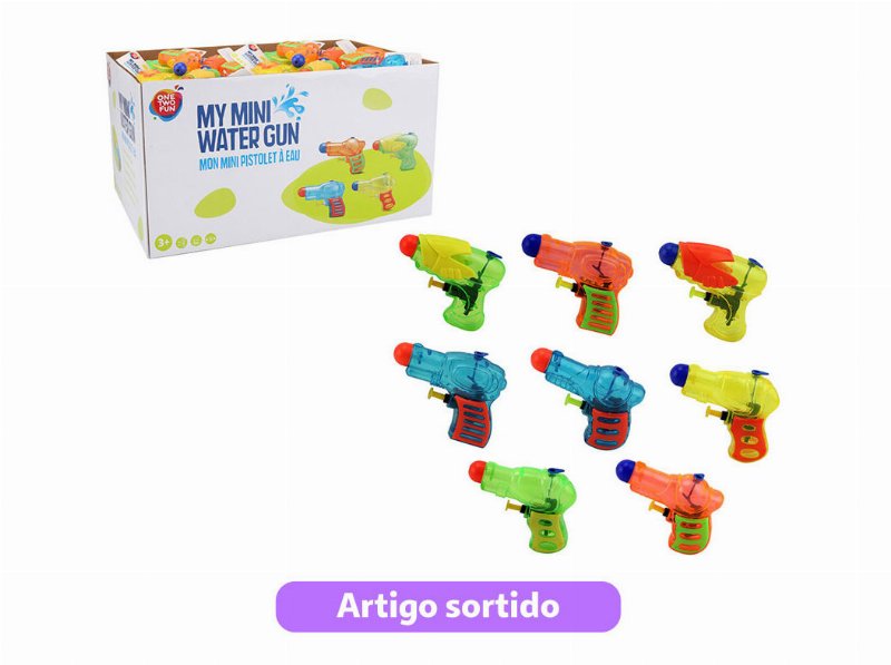 Pistola De Água One Two Fun 11Cm Cores Sortidas