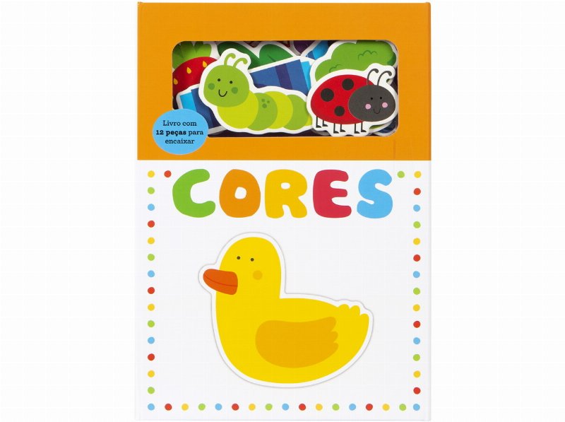 Livro Cores: 12 Peças De Encaixar