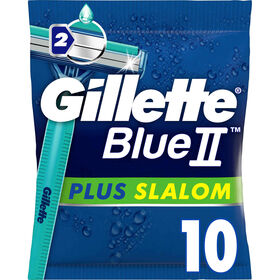 Lâminas Descartáveis Blue Ii Plus Slalom Gillette 10 Un