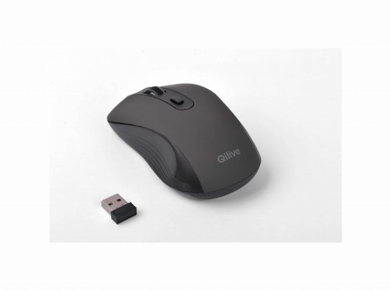 Rato Sem Fio Silencioso Qilive Csr Preto