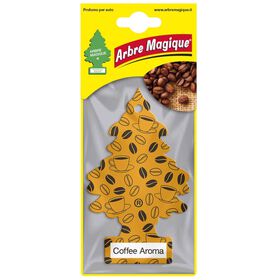 Ambientador Auto Pendurar Cartão Café Arbre Magique 1 Un