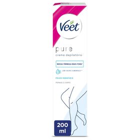 Creme Depilatório Pure Pernas E Corpo Pele Sensível Veet 200 ml