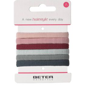 Elásticos De Cabelo Clássicos Multicor Beter 6 Un