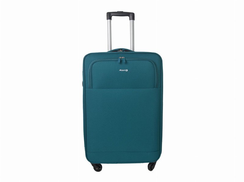 Mala De Viagem Flexível Airport Azul 4 Rodas 45X67X26Cm