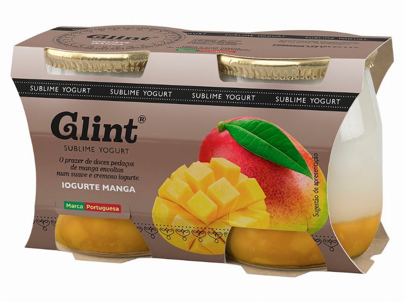 Iogurte Glint Copo Vidro Manga 2X125 g