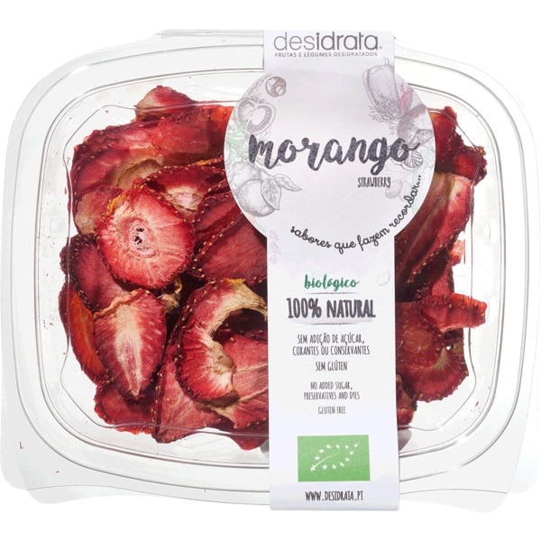 Morango Desidratado Sem Glúten Biológico 30 g