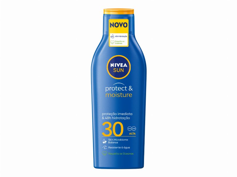 Protetor Solar Loção Resistente À Água Fp30 Protect & Moisture Nivea Sun 200 ml