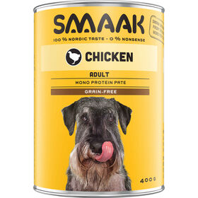 Comida Húmida Para Cão Adulto Sem Cereais Frango Lata Smaak 400 g