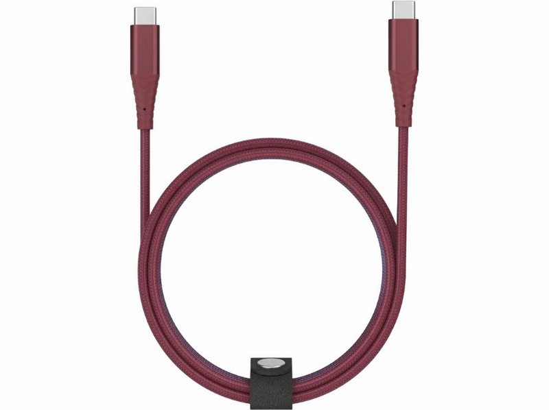 Cabo Textil Usbc Qilive 600183151 Vermelho 1.2M 3A