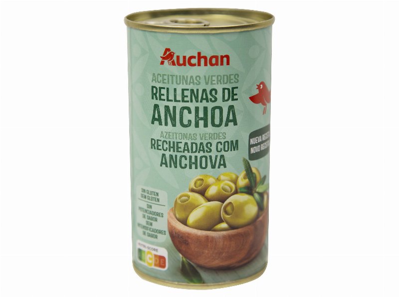 Azeitona Verde Auchan Com Anchova 350(150)G