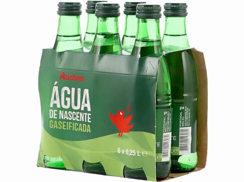 Água C/Gás Auchan 6X25 cl
