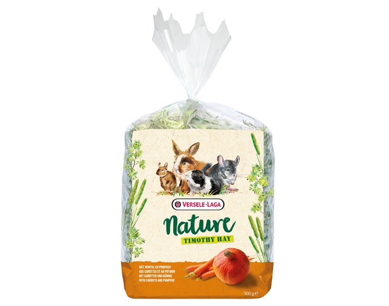 Feno Timóteo Versele Laga Com Cenoura E Abóbora 500 g