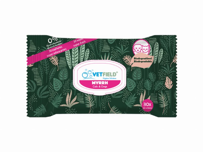 Toalhitas Limpeza Vetfield Biodegradáveis 30 Un