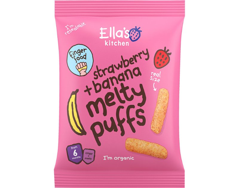 Snack Ella's Kitchen Banana E Morango Bio 20 g