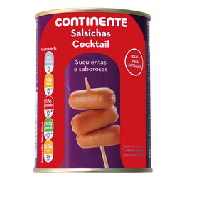 Salsichas Cocktail Lata Continente 350 gr (Peso Escorrido 180 gr)