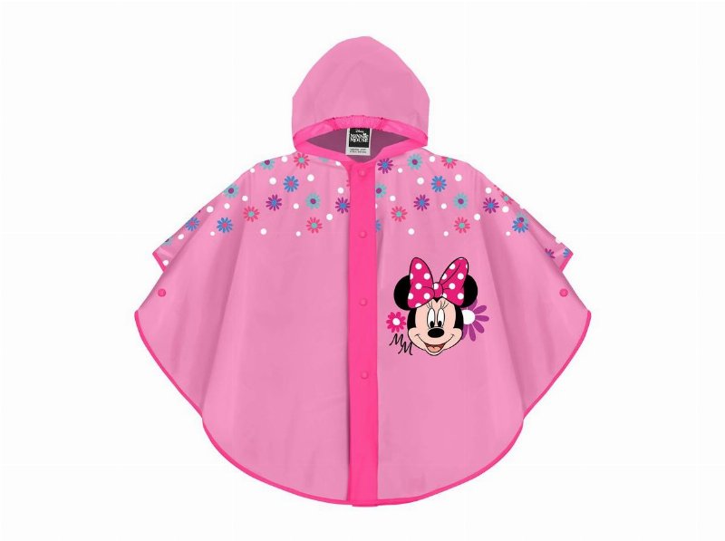 Capa Chuva Minnie Com Botão Tamanho 2/5 Anos