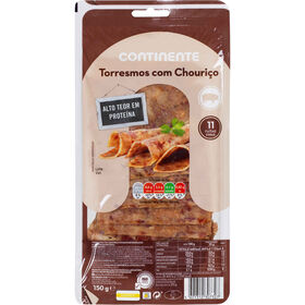 Torresmo Com Chouriço Fatias Finas Continente 150 gr