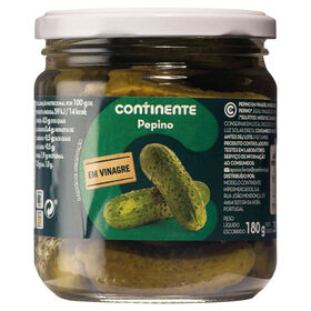 Pepino Em Vinagre Continente 180 gr (Peso Escorrido 180 gr)