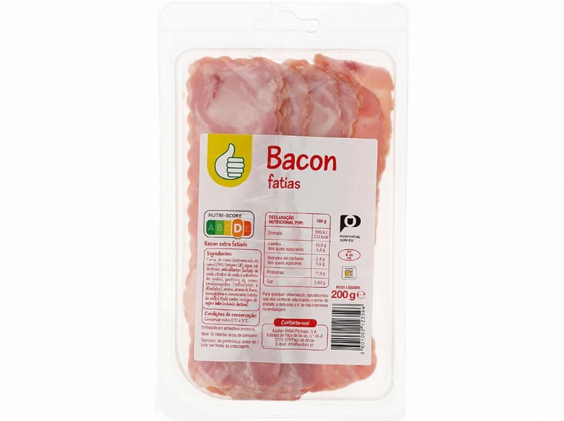 Bacon Fatias Polegar 200 g