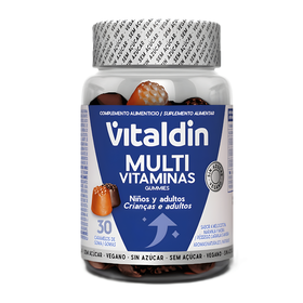 Gomas Suplemento Multi Vitaminas Sem Açúcar Crianças E Adultos Vitaldin 30 Un