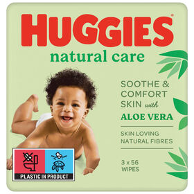 Toalhitas Bebé Natural Care Huggies 3 X 56 Un
