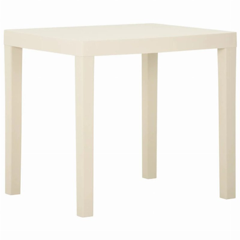 Hkh Mesa De Jardim 79X65X72 Cm Plástico - Branco
