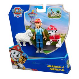 Patrulha Pata - Pack De Figuras Marshall E Farmer Al