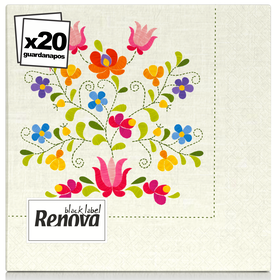 Guardanapos 3 Folhas Black Label Decorado Renova 20 Un