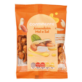 Miolo De Amendoim Com Mel E Sal Continente 50 gr