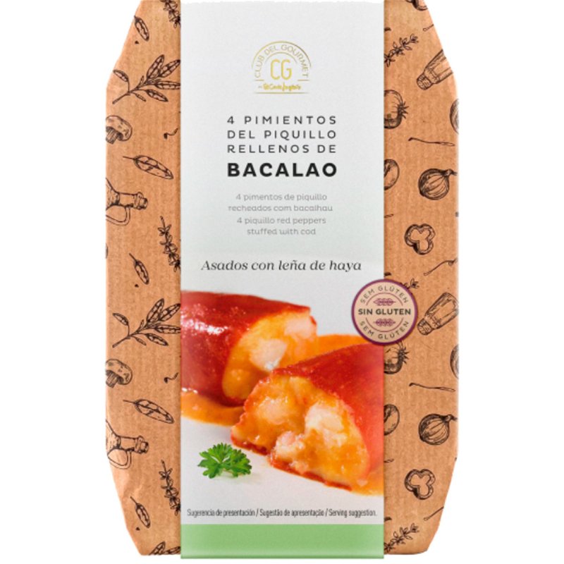 4 Pimentos De Piquillo Recheados De Bacalhau 250 g